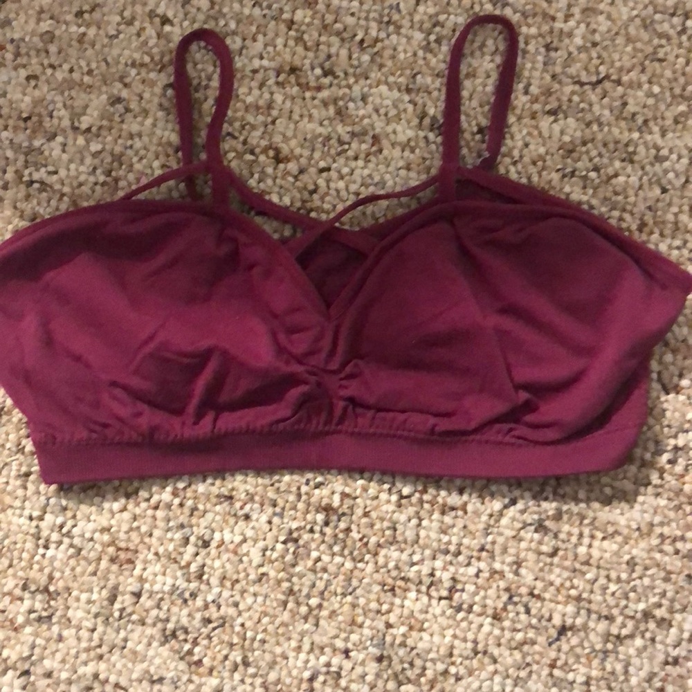 Maroon bralette